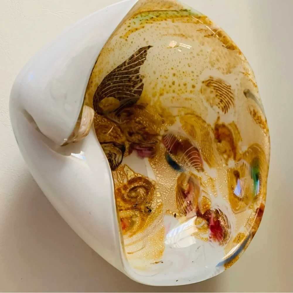 murano ashtrays vintage italian art glass
